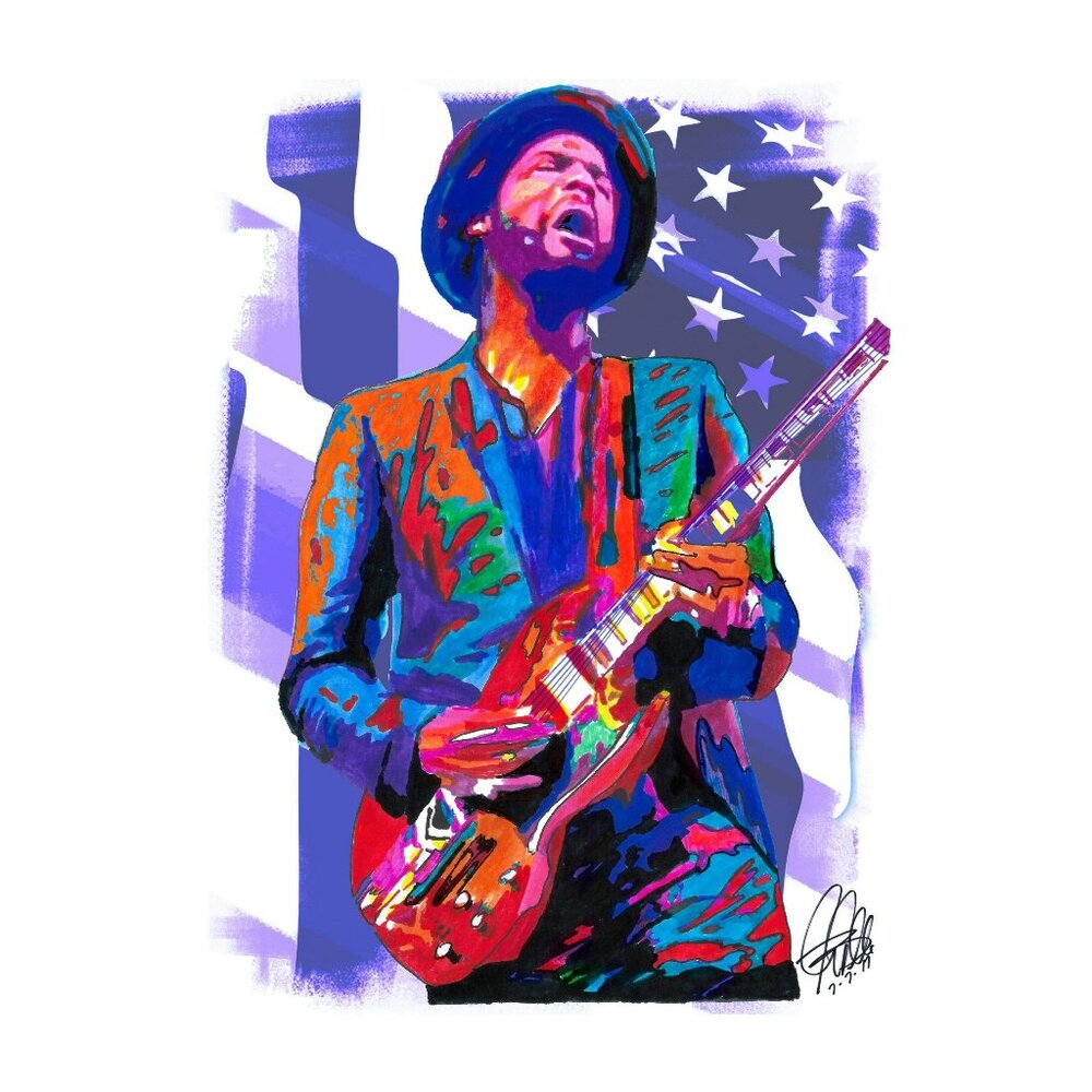 Gary Clark Jr Vocals Guitar Soul Blues Music Poster Print Wall Art 13x19